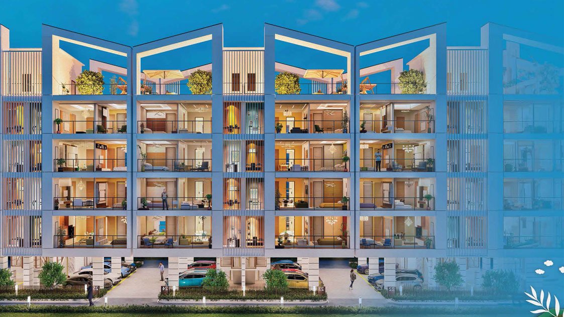 DLF Arbour senior living residences exterior, Sector 63 Gurugram